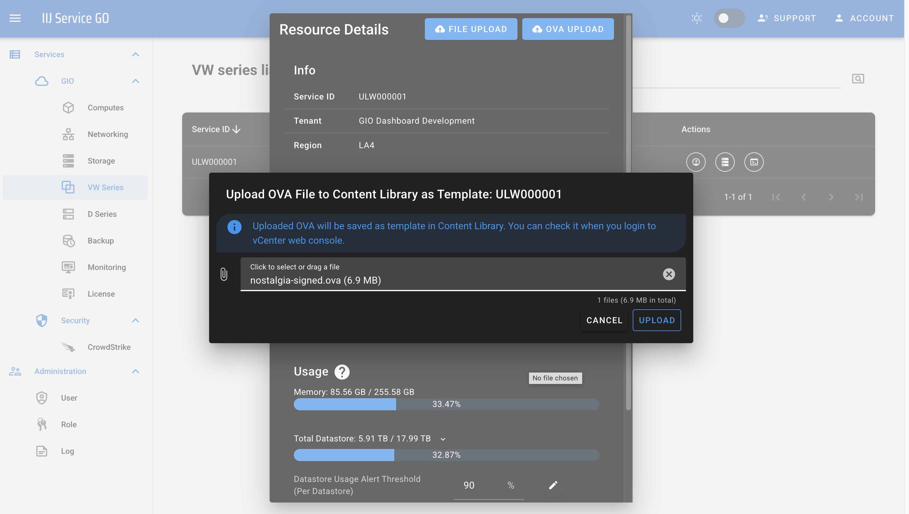 How to upload OVA file to vCenter as template – IIJ America Inc
